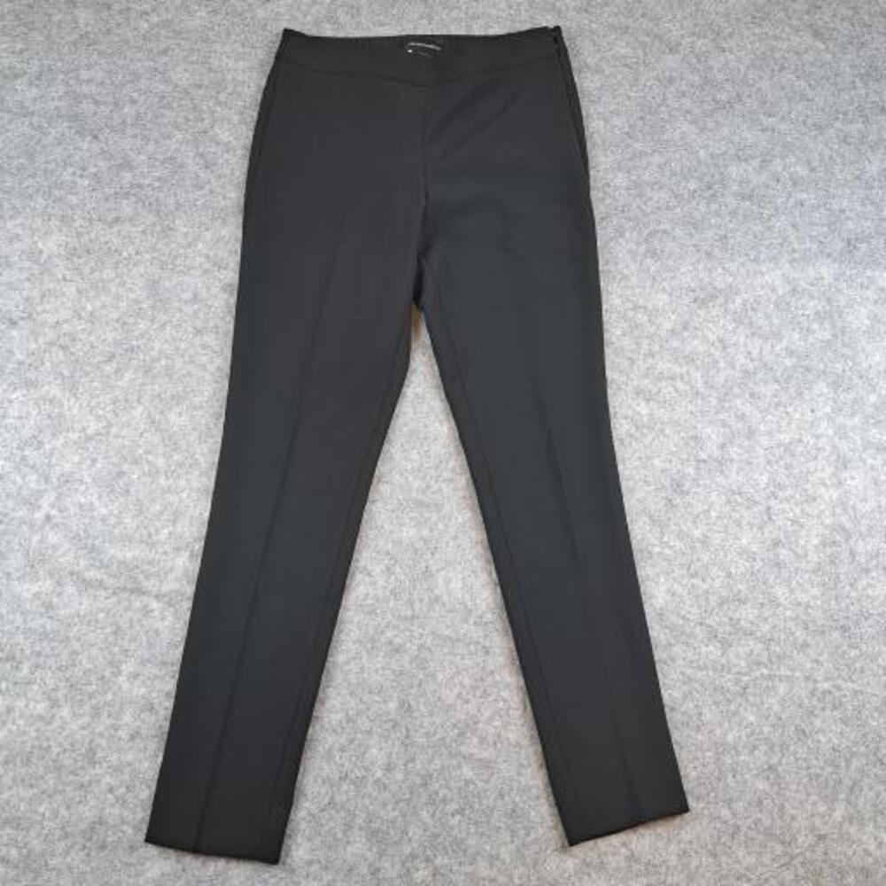 Emporio Armani Pants Womens 8 Black Slim Fit Stretch Trousers Career Ankle